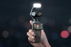 Camera DJI Osmo Pocket compatta con gimbal stabilizzato per riprese video aziendali